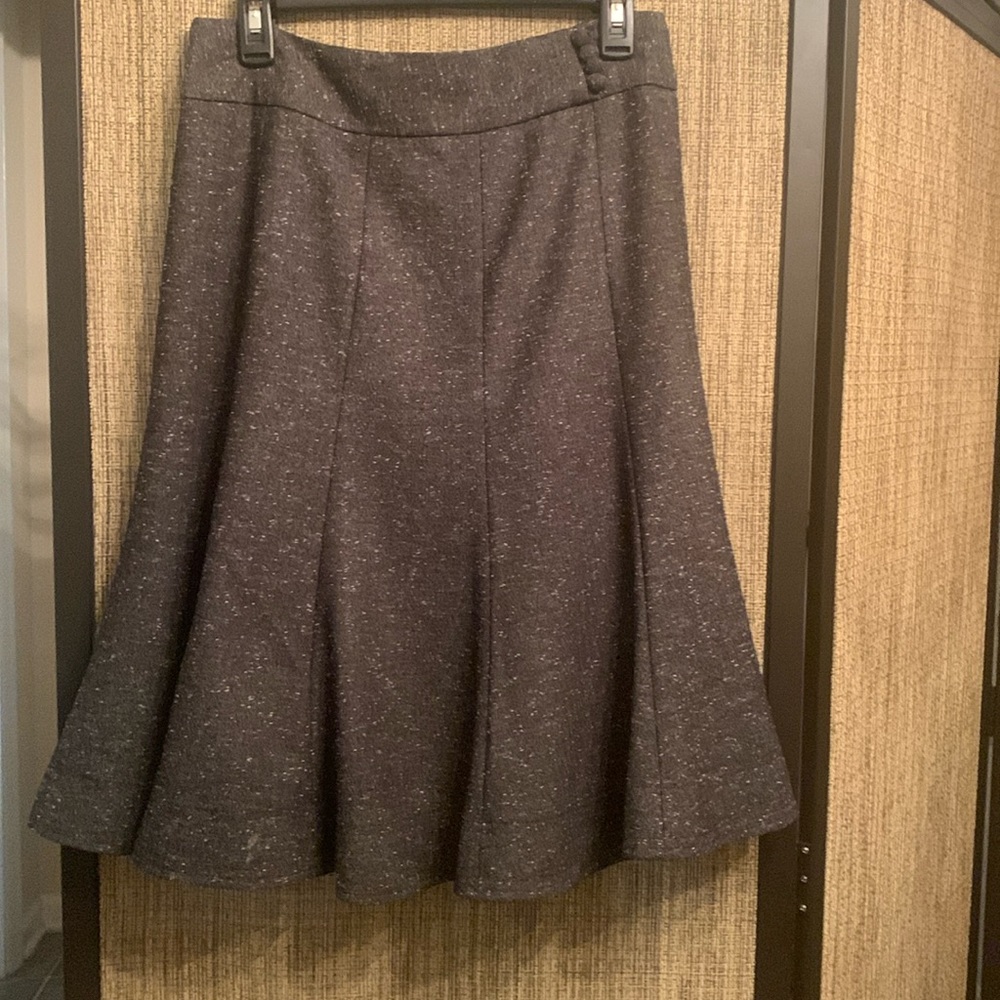 GEORGE Tweed Skirt, Smoke gray/white